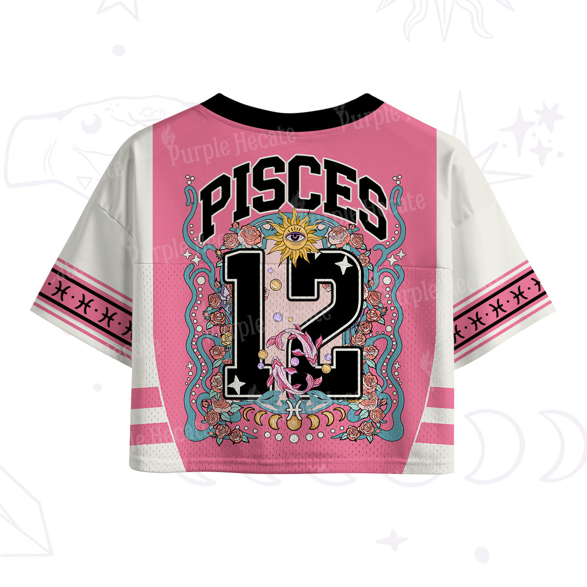 Purplehecate Pisces Spirit Zodiac Crop Sports Jersey