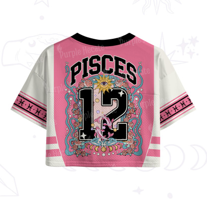 Purplehecate Pisces Spirit Zodiac Crop Sports Jersey
