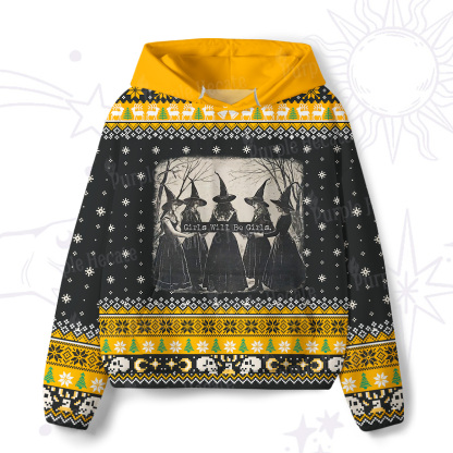 Purplehecate Girls Will Be Girls Witch All-Over Print Hoodie