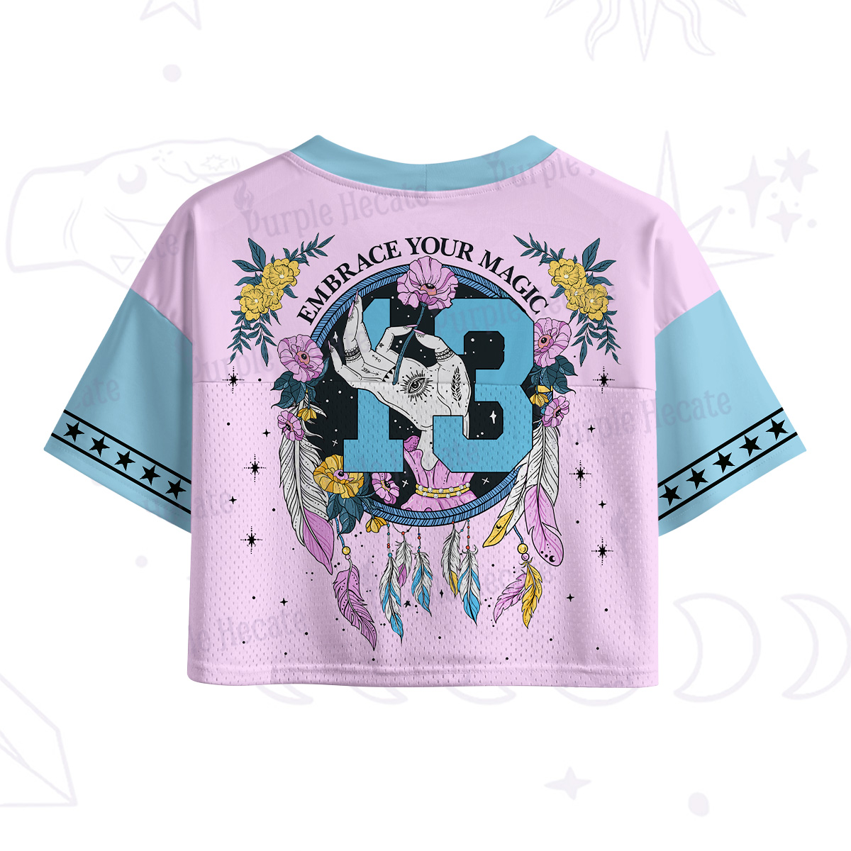 Purplehecate Embrace Your Magic Crop Sports Jersey