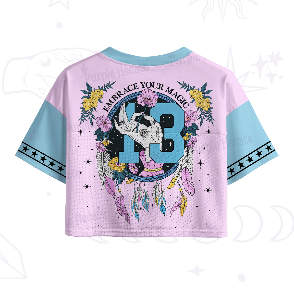 Purplehecate Embrace Your Magic Crop Sports Jersey