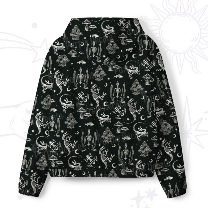 Purplehecate Prehistoric Fantasy All-Over Print Hoodie