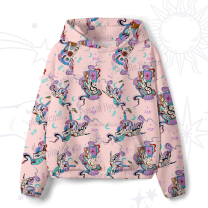 urplehecate Astrological Secrets All-Over Print Hoodie