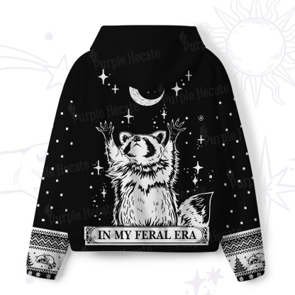 Purplehecate In My Feral Era Raccoon All-Over Print Hoodie