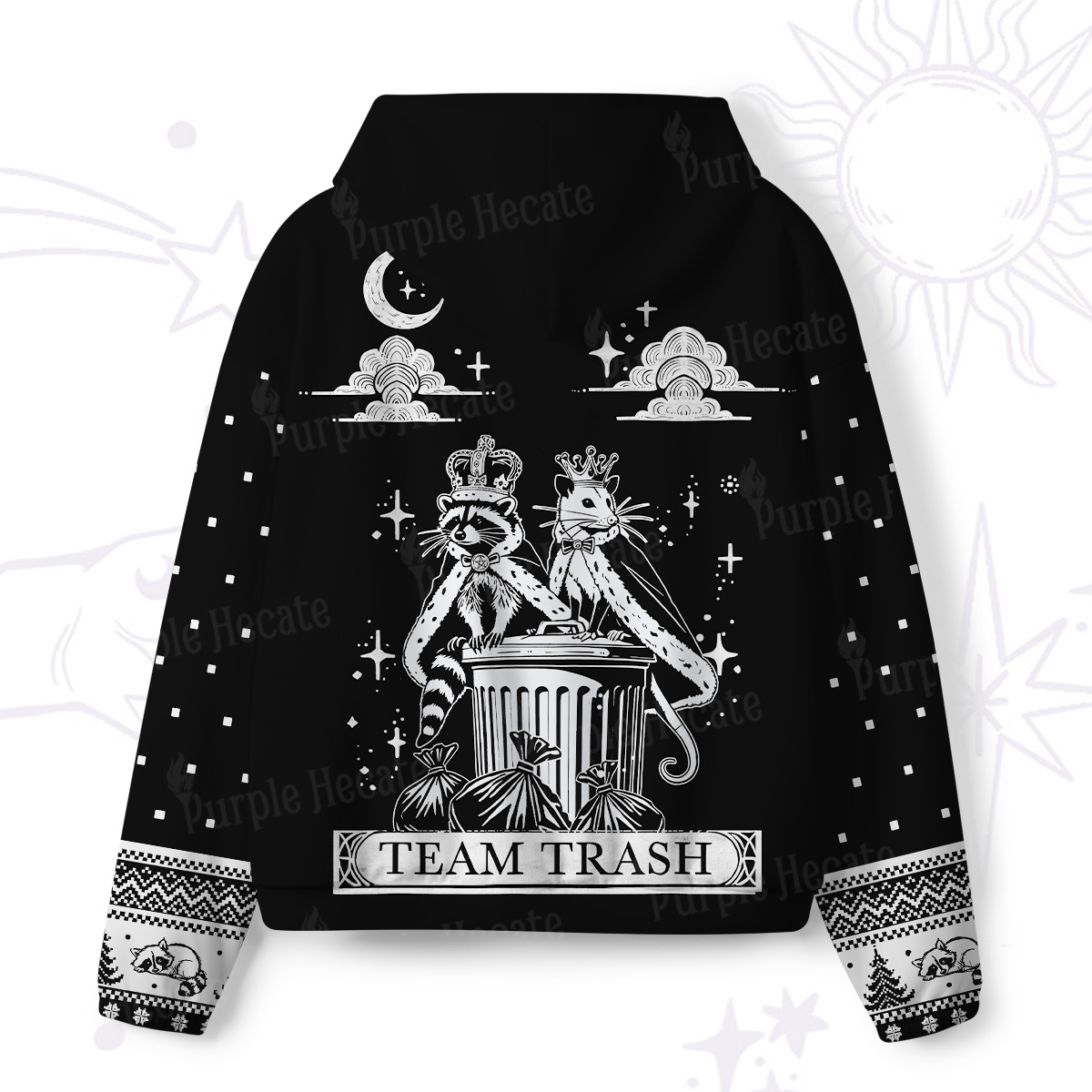 Purplehecate The Team Trash Kingdom All-Over Print Hoodie