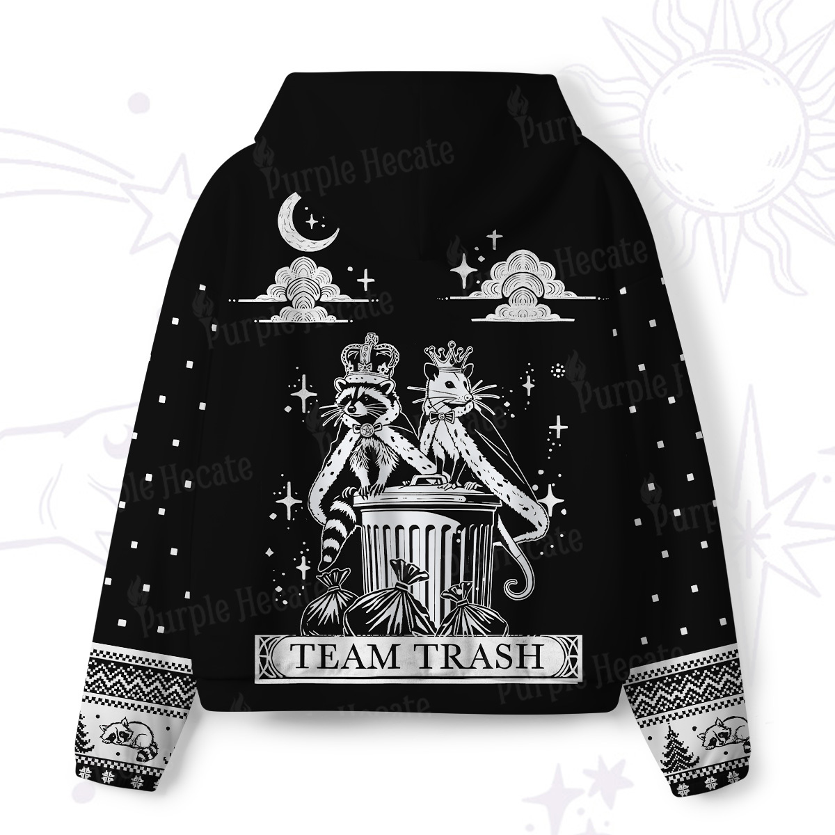 Purplehecate The Team Trash Kingdom All-Over Print Hoodie