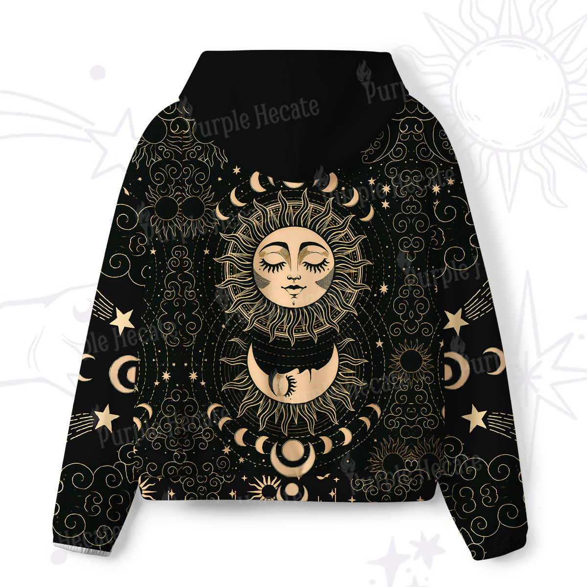Purplehecate Lunar Eclipse All-Over Print Hoodie