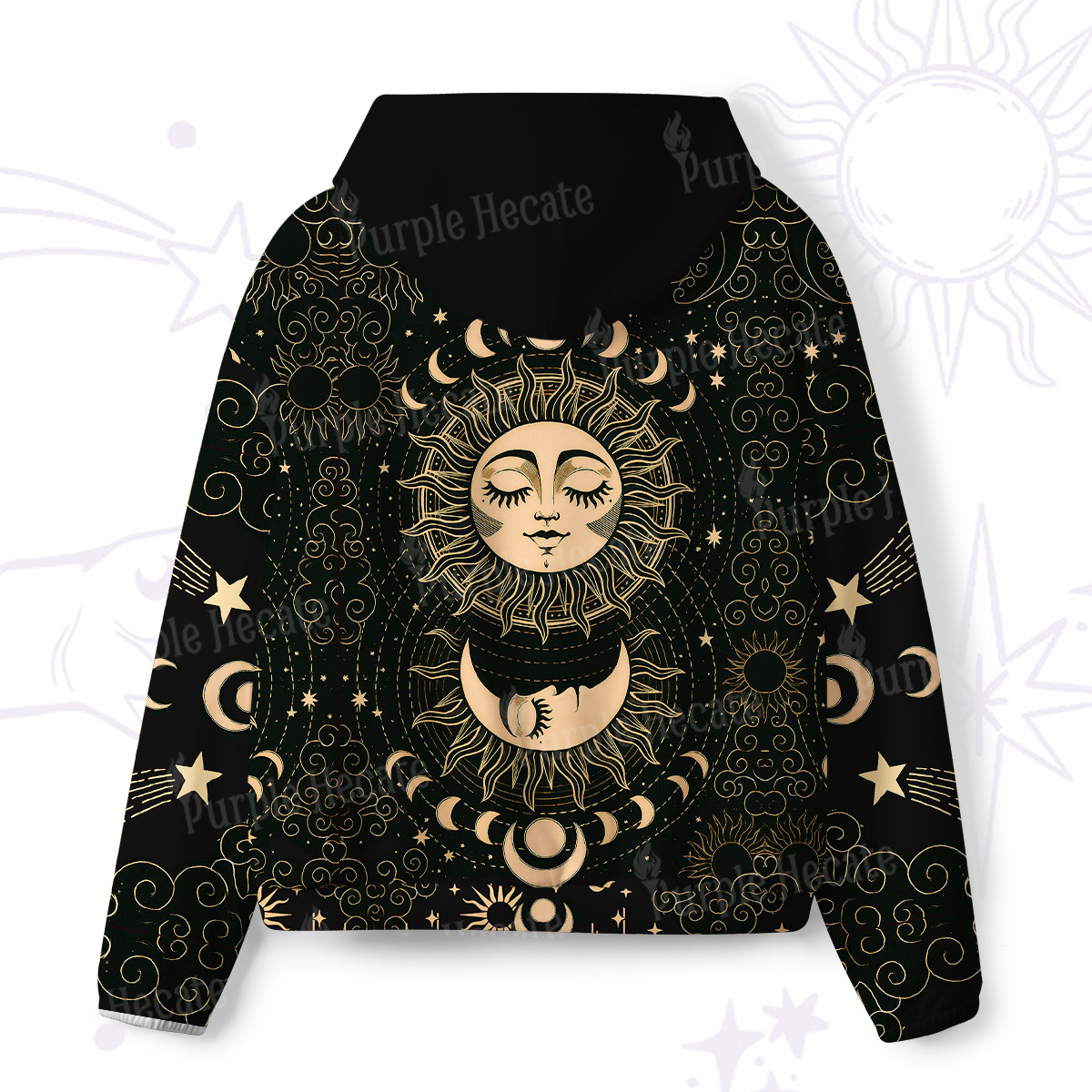 Purplehecate Lunar Eclipse All-Over Print Hoodie