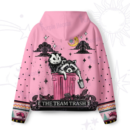 Purplehecate The Team Trash Raccoon & Possum Tarot All-Over Print Hoodie
