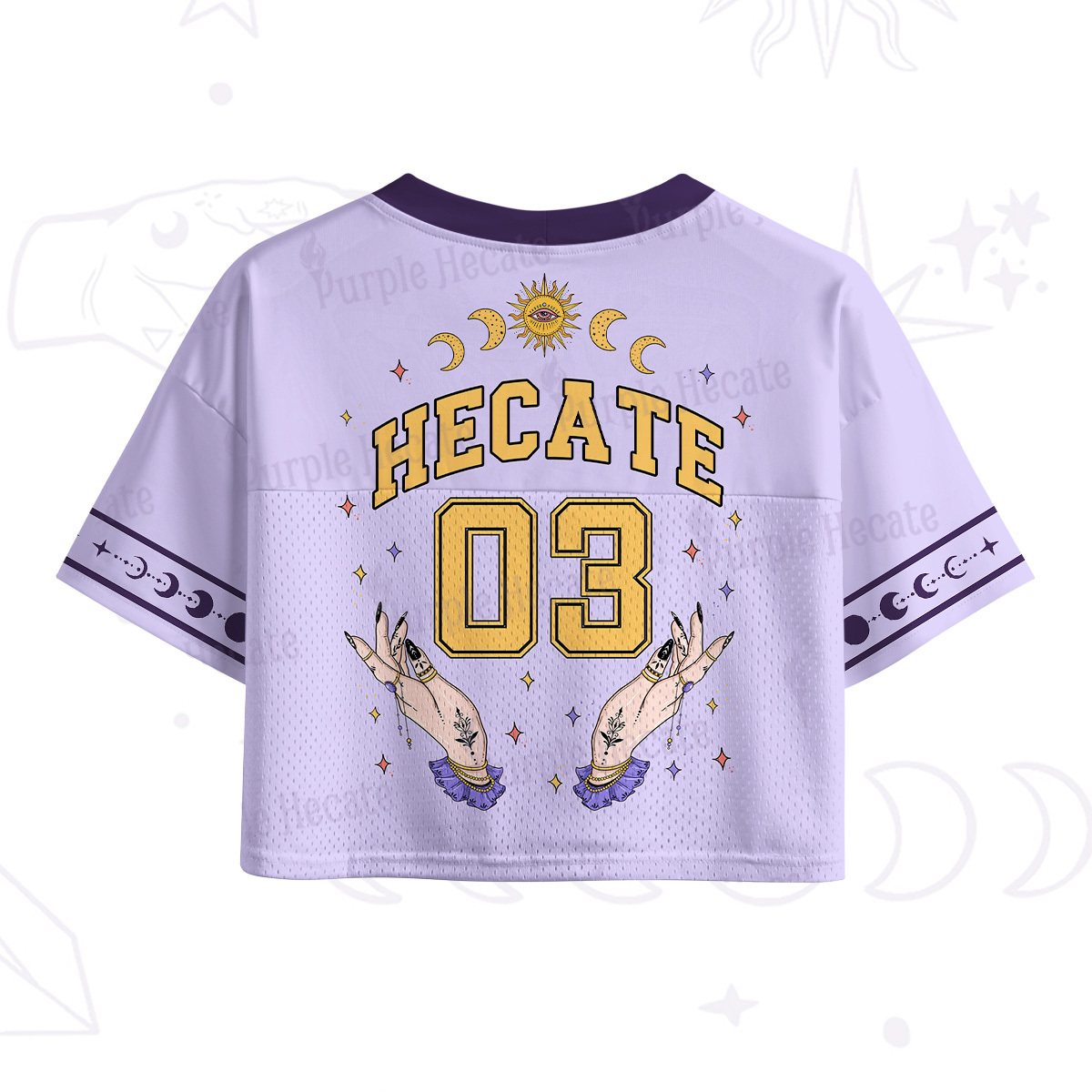 Purplehecate Hecate Moonlight Sorcery Crop Sports Jersey