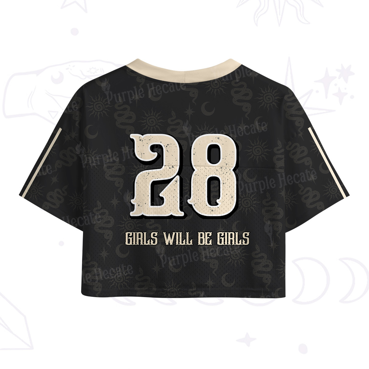 Purplehecate Girls Will Be Girls Crop Sports Jersey