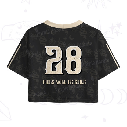 Purplehecate Girls Will Be Girls Crop Sports Jersey