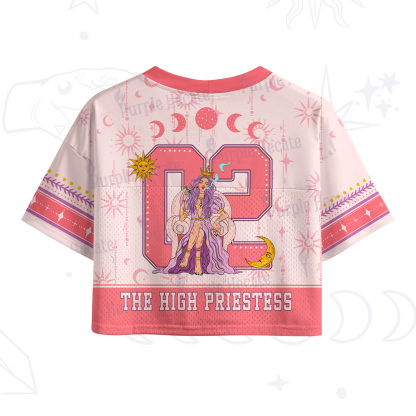 Purplehecate Arcana 02 The High Priestess Crop Sports Jersey