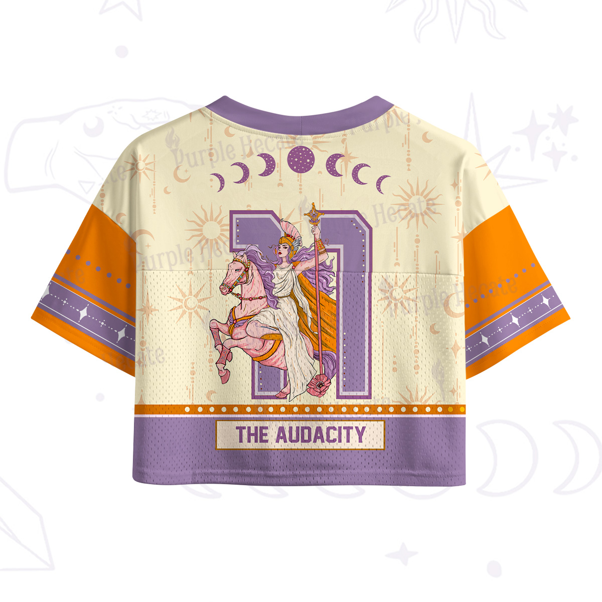 Purplehecate Arcana 11 The Audacity Crop Sports Jersey