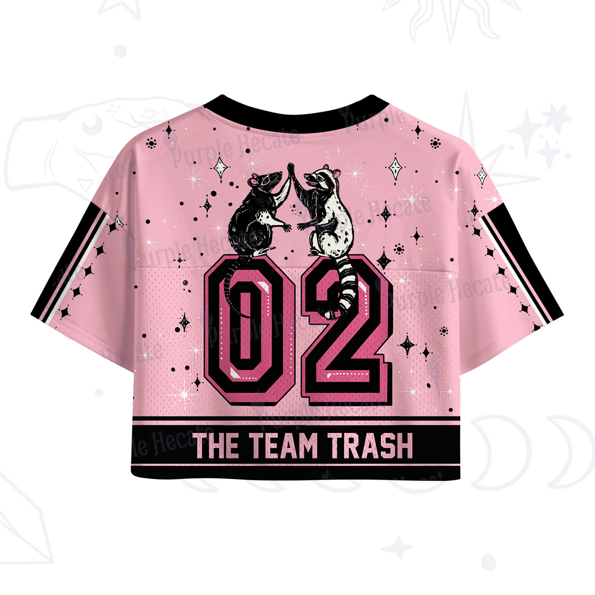 Purplehecate The Team Trash Crop Sports Jersey