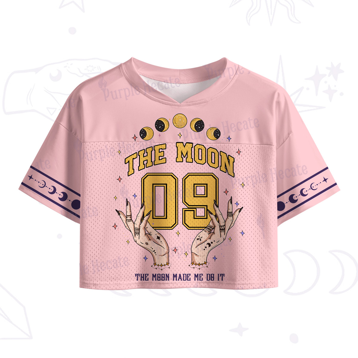 Purplehecate The Moon Made Me Do It Crop Sports Jersey