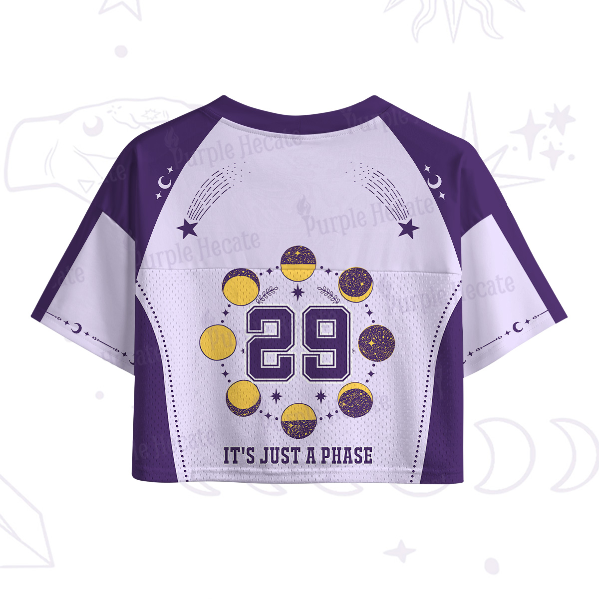 Purplehecate It's Just A Phase Crop Sports Jersey