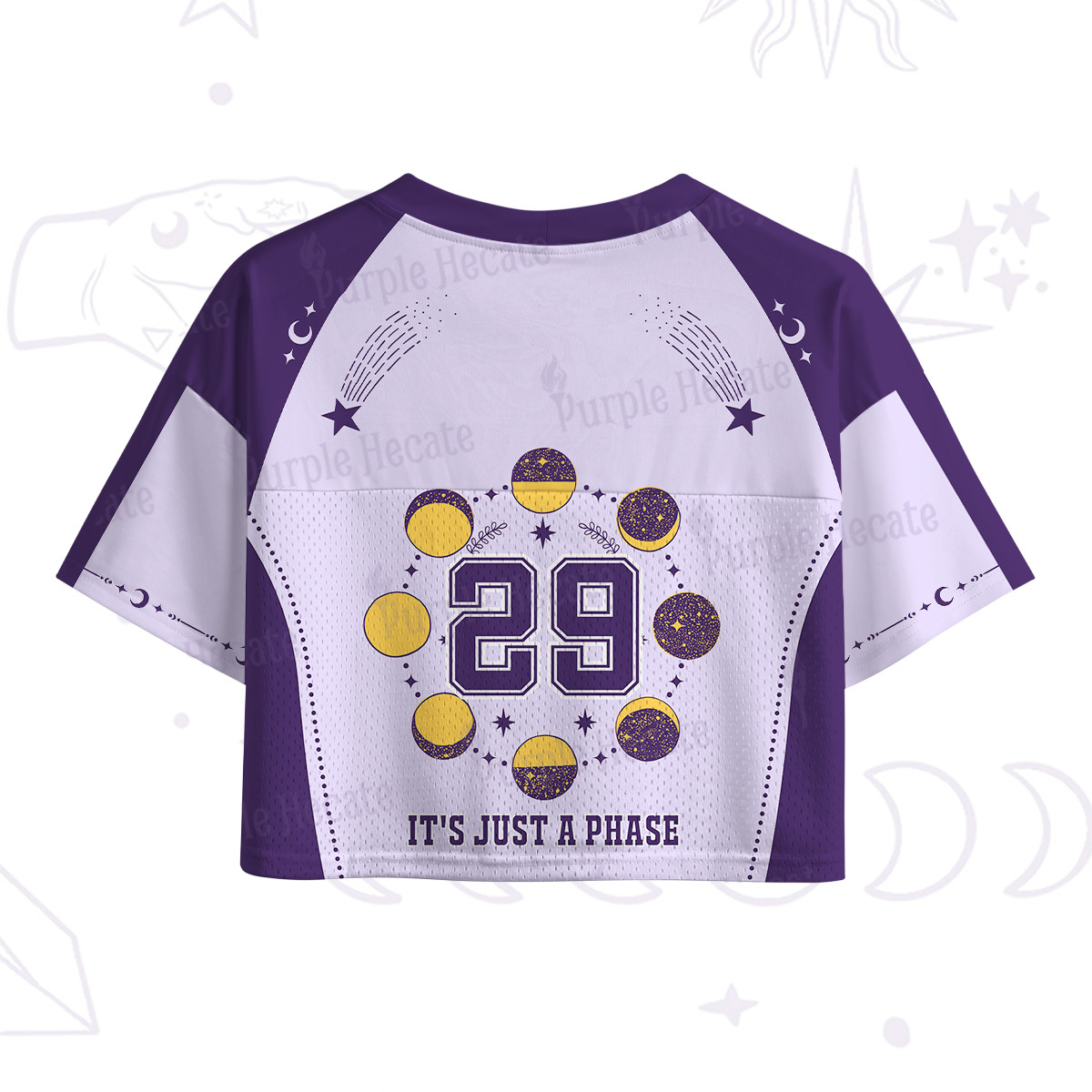 Purplehecate It's Just A Phase Crop Sports Jersey