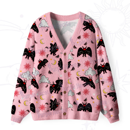 Purplehecate Cryptid Mothman Ugly Cardigan Sweaters