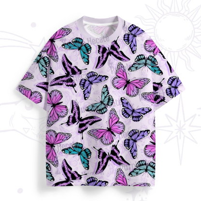 Purplehecate Whimsical Butterfly All Over Print T-Shirt