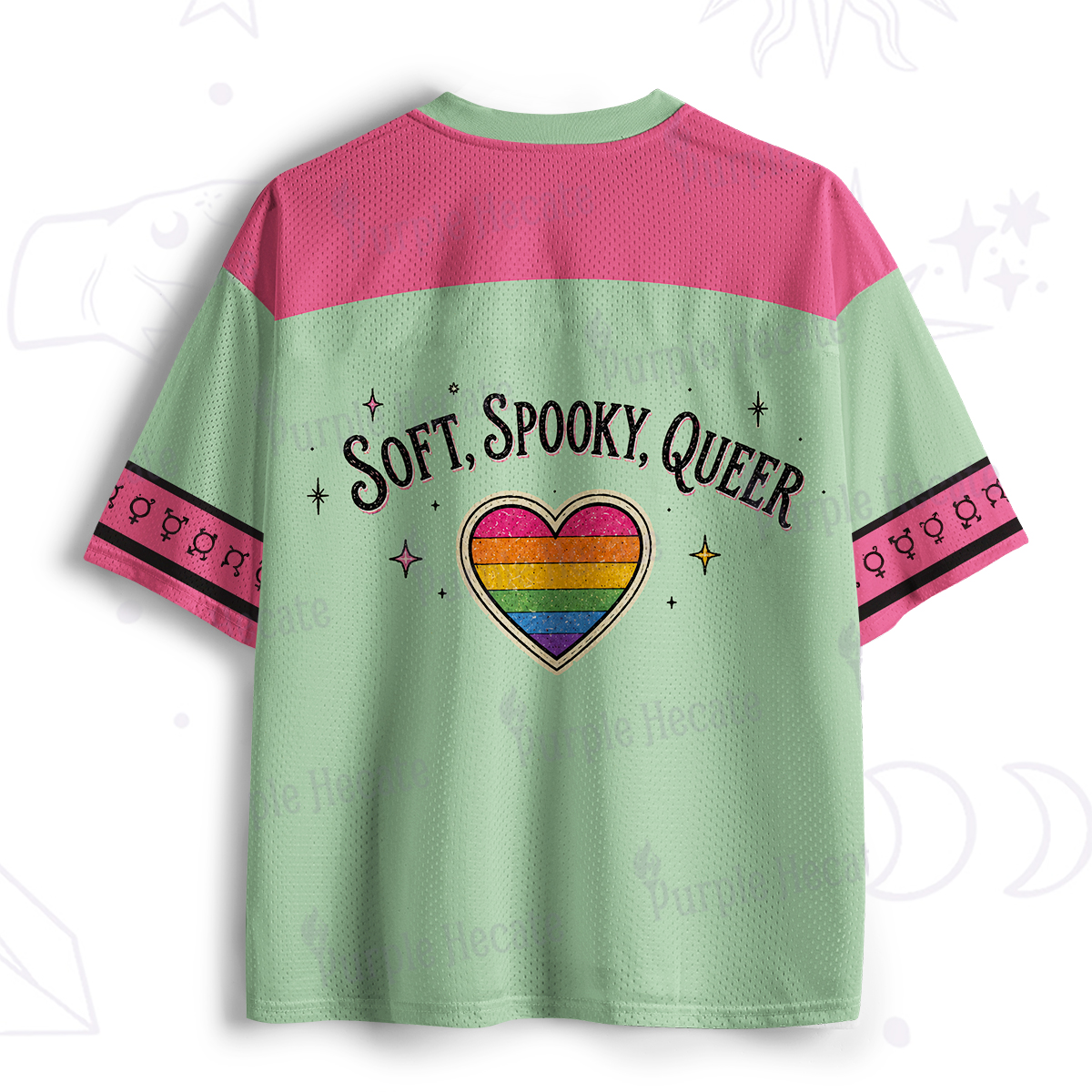 Purplehecate Soft Spooky Queer Mesh Jersey