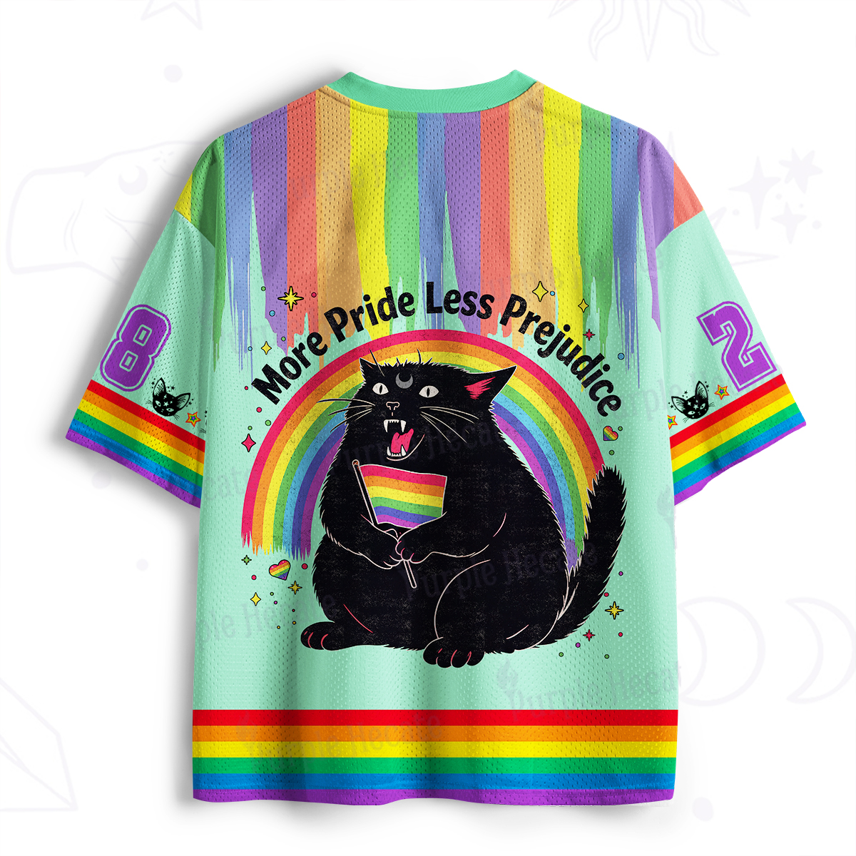 Purplehecate More Pride Less Prejudice Cat Mesh Jersey