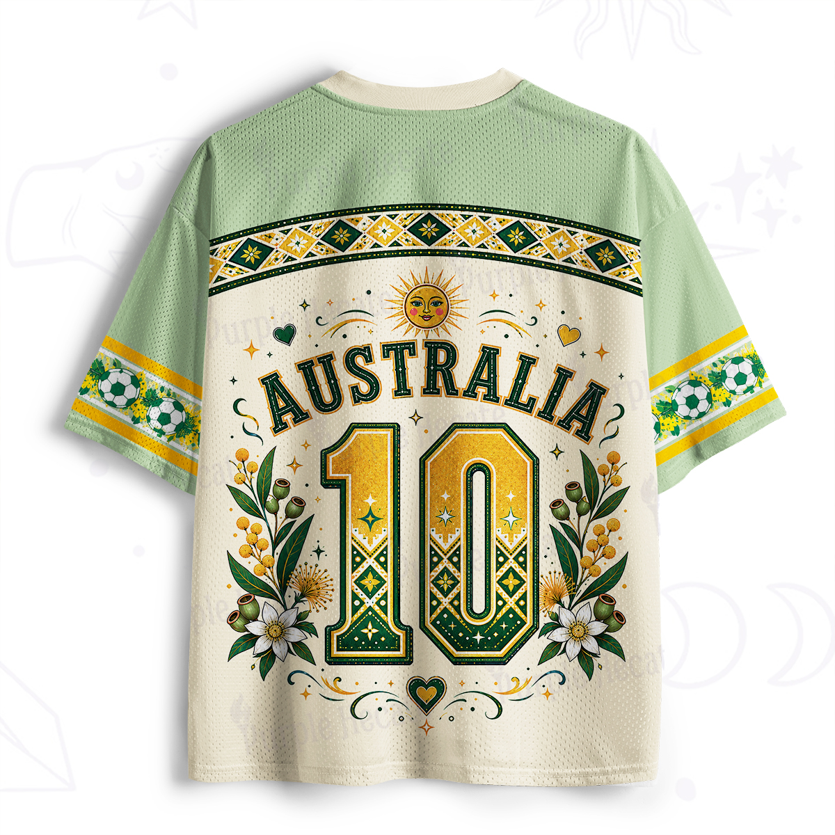 Purplehecate Australia Koala Soccer Fan Mesh Jersey