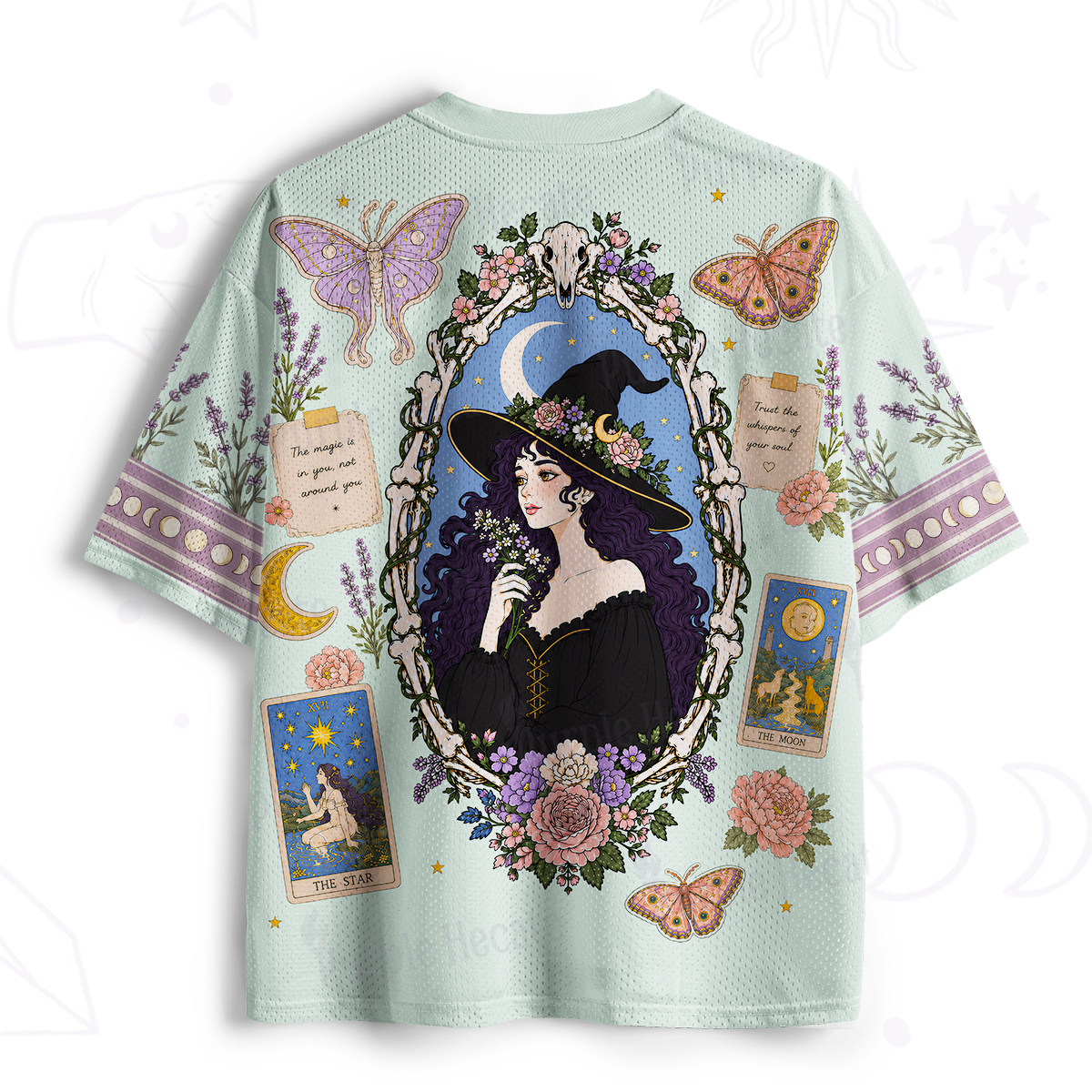 Purplehecate Lavender Tarot Moon Witch Mesh Jersey