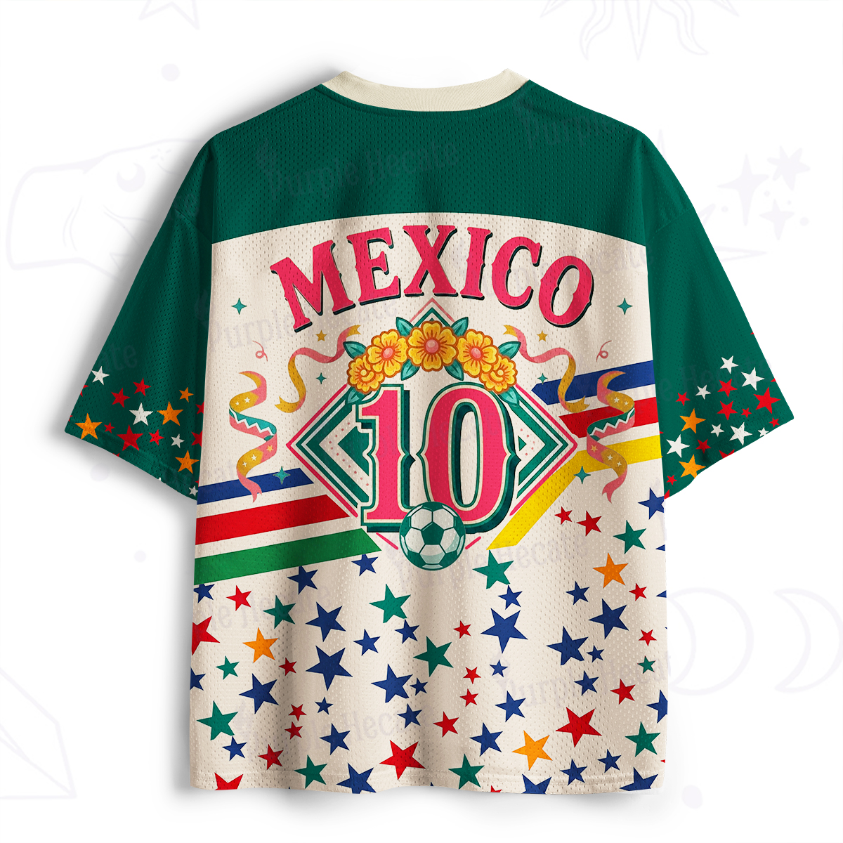 Purplehecate Mexico Unicorn Soccer Mesh Jersey