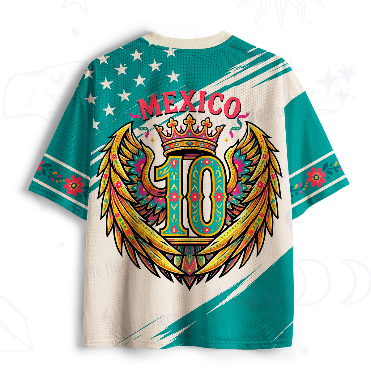 Purplehecate Mexico Eagle Soccer  Mesh Jersey
