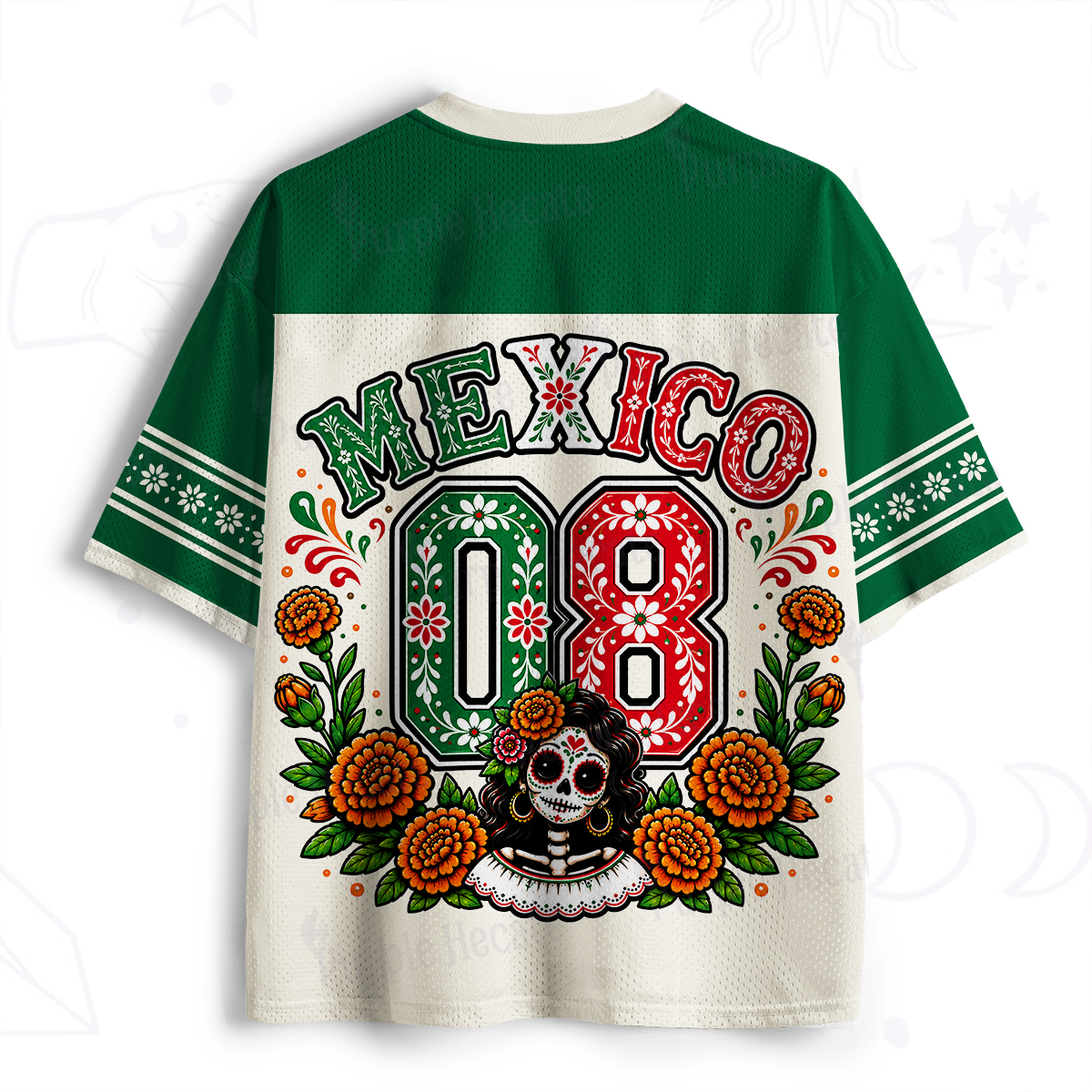 Purplehecate Day of the Dead Girl Mexico Soccer Mesh Jersey