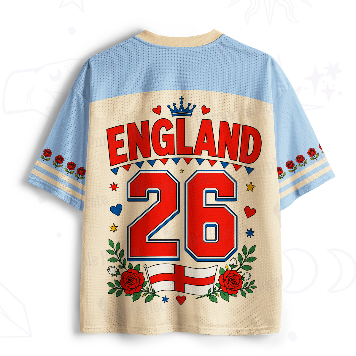 Purplehecate England London Football Mesh Jersey
