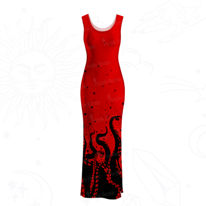 Purplehecate Tentacles of the Deep Mesh Maxi Tank Beach Dress