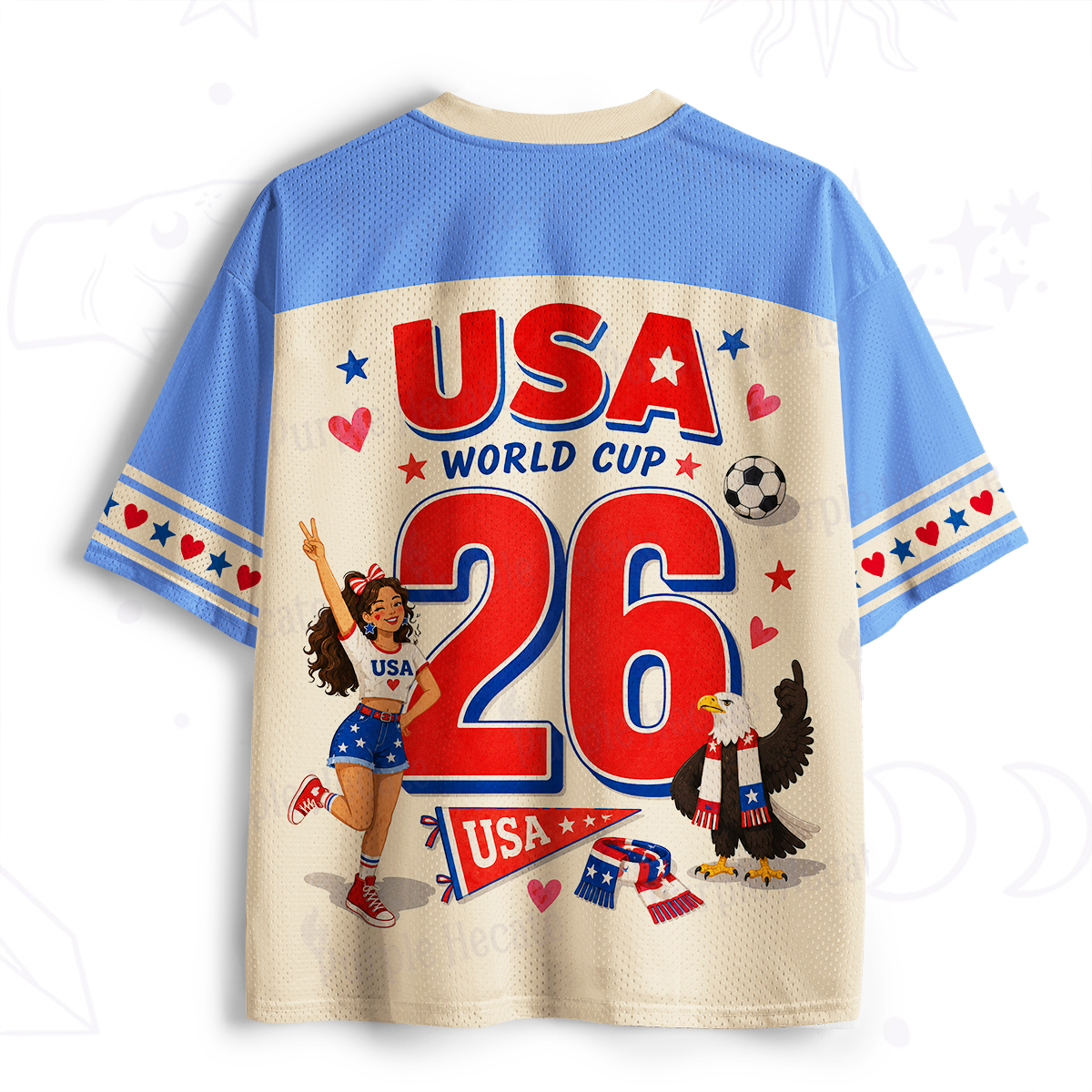 Purplehecate Go Team USA Soccer Fan Mesh Jersey