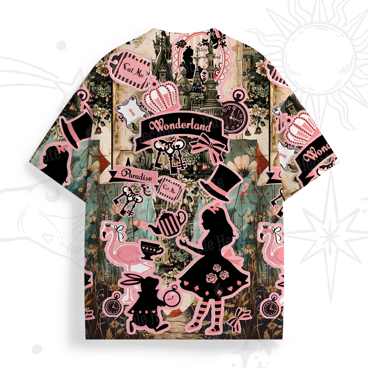 Purplehecate Wonderland Alice’s Tea Party All Over Print T-Shirt