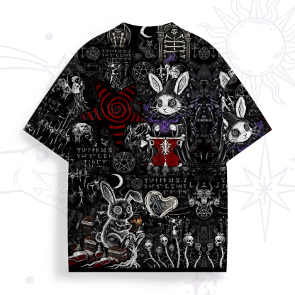 Purplehecate Gothic Cursed Bunny Ritual All Over Print T-Shirt