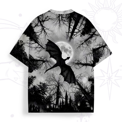 Purplehecate Dark Fantasy Dragon All Over Print T-Shirt