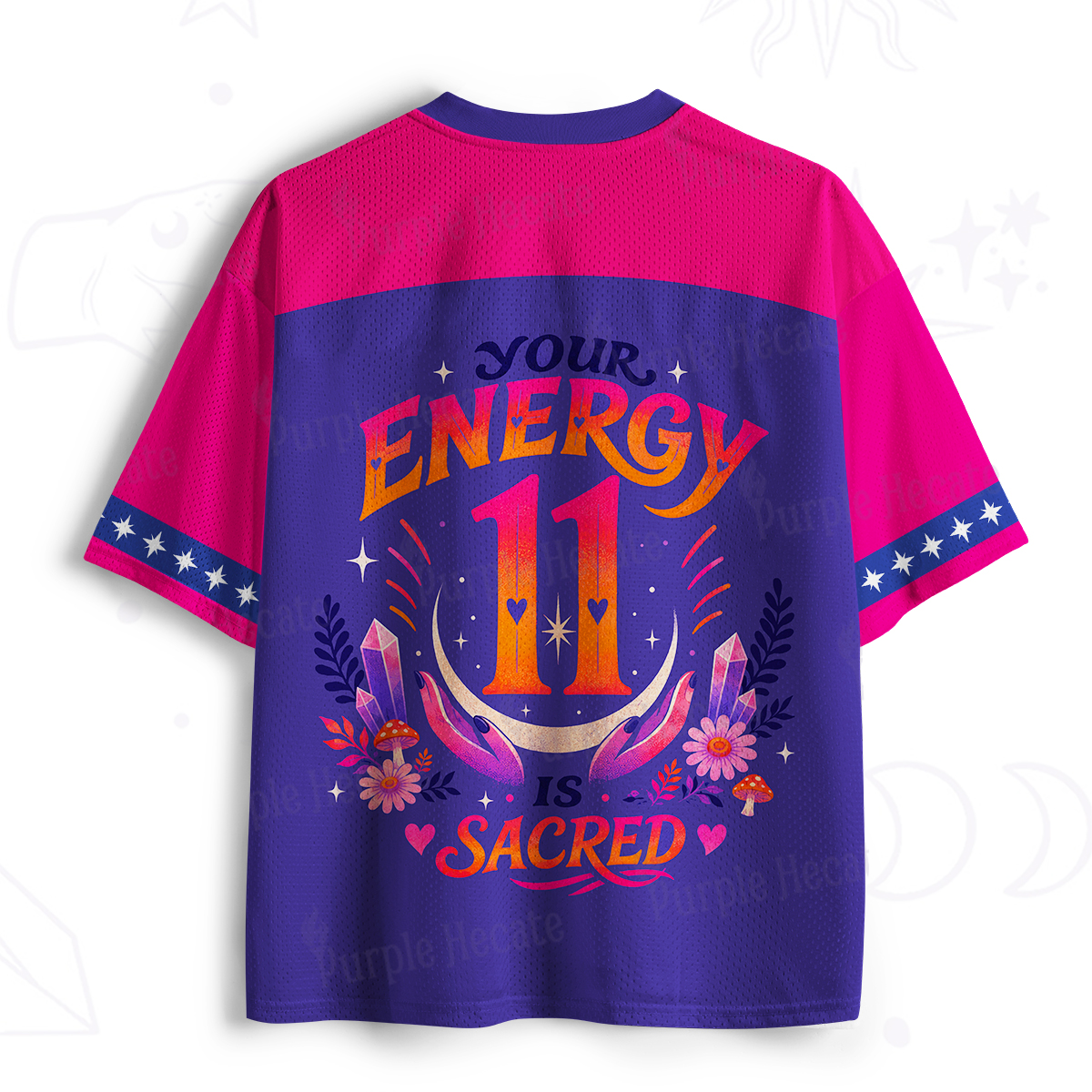 Purplehecate Your Energy Is Sacred Mesh Jersey