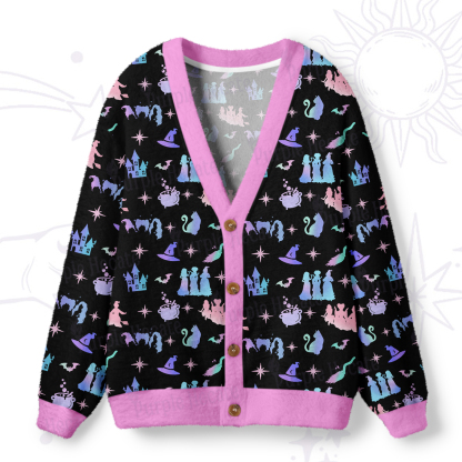 Purplehecate Spellbound Sisters Ugly Cardigan Sweaters