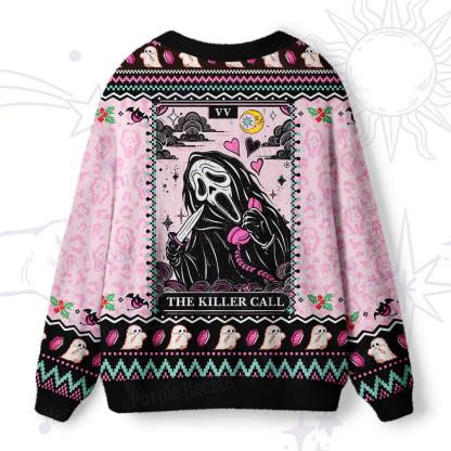 Purplehecate The Killer Call Ugly Cardigan Sweaters