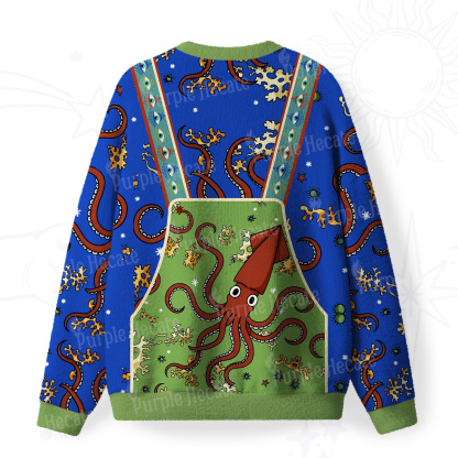 Purplehecate Deep Sea Dreamer Fuzzy Ugly Christmas Sweatshirt