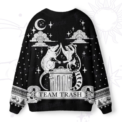 Purplehecate The Team Trash Raccoon Tarot Ugly Cardigan Sweaters