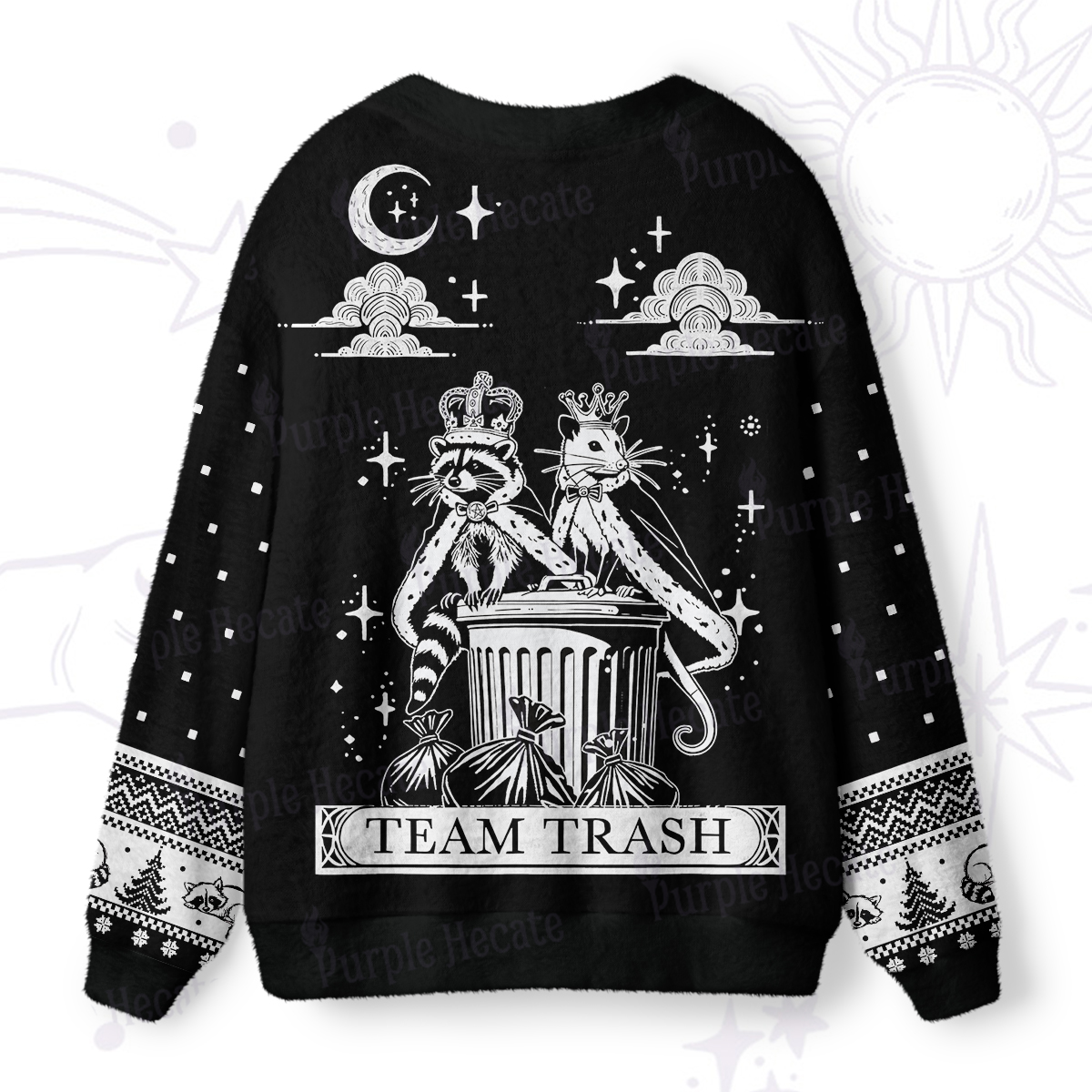 Purplehecate The Team Trash Kingdom Ugly Cardigan Sweaters