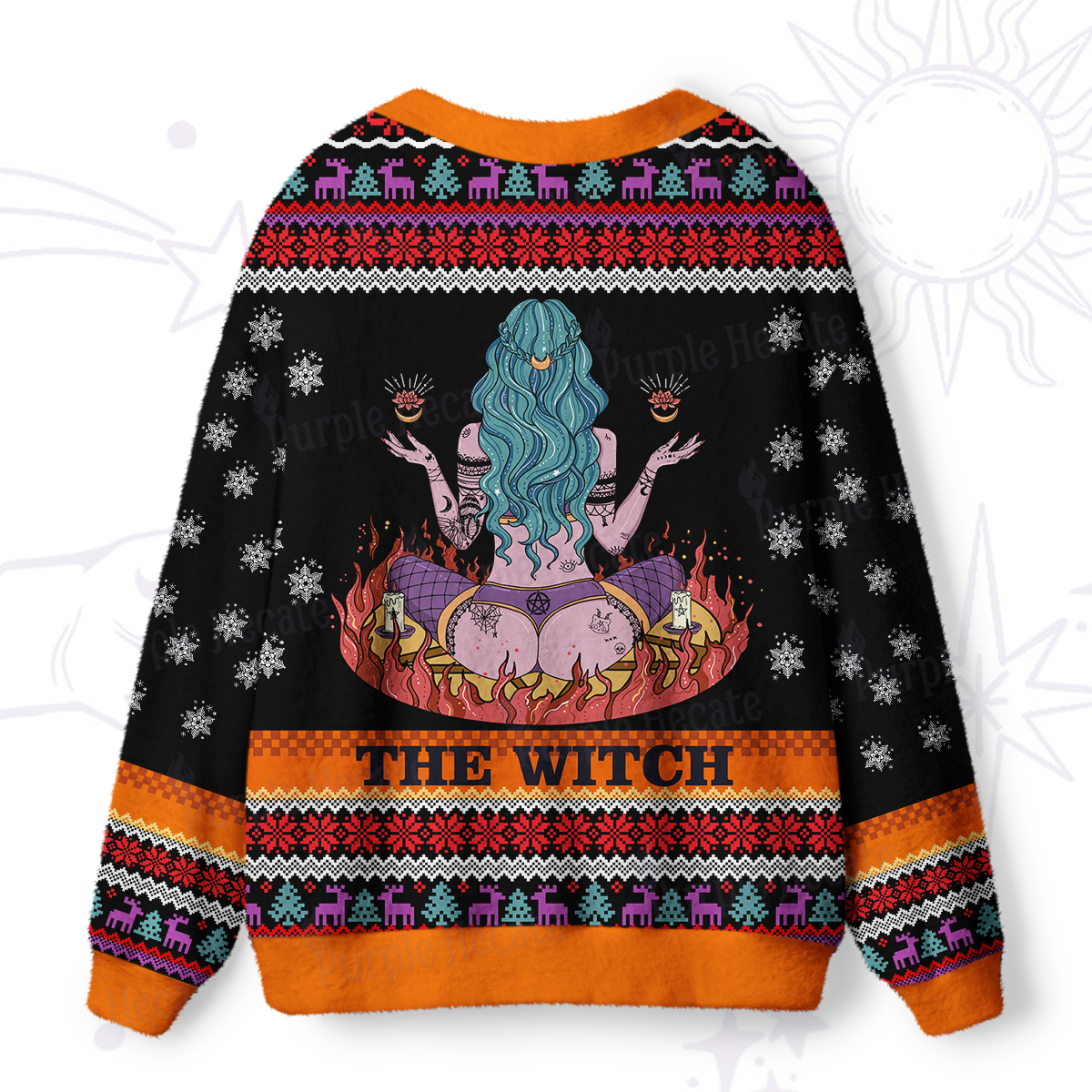 Purplehecate The Witch Ugly Cardigan Sweaters