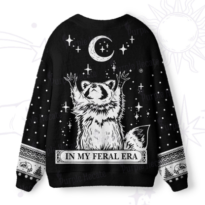 Purplehecate In My Feral Era Raccoon Ugly Cardigan Sweaters