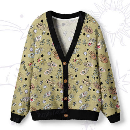 Purplehecate Helping Hands Ugly Cardigan Sweaters