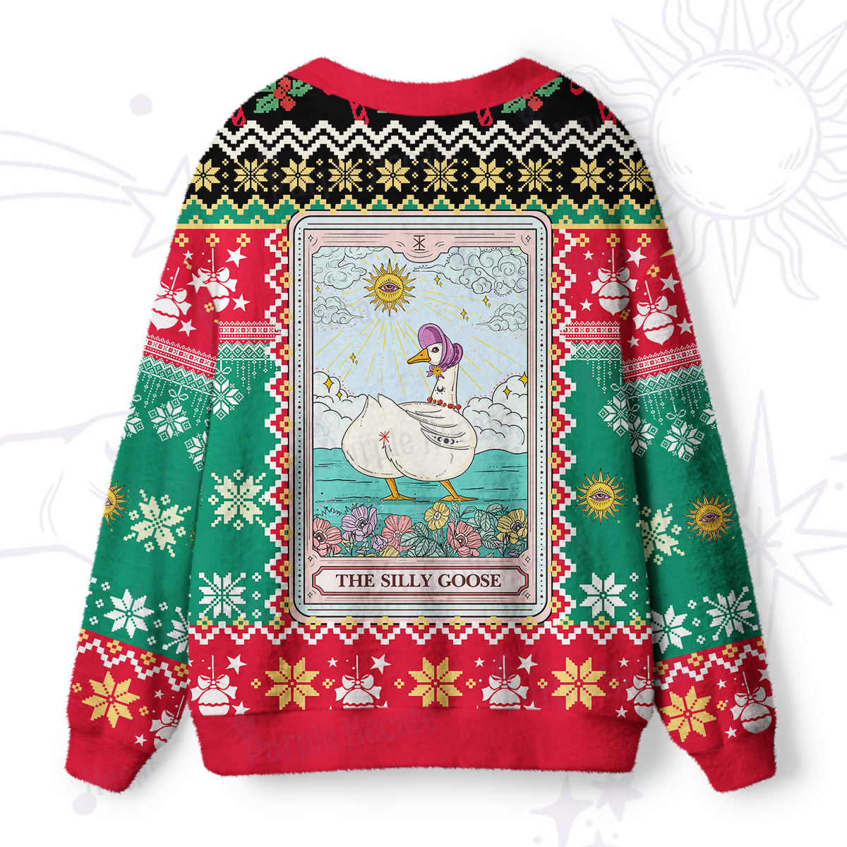 Purplehecate The Silly Goose Tarot Card Ugly Cardigan Sweaters