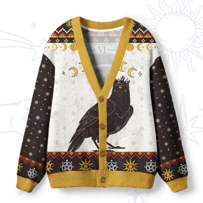 Purplehecate The Crow Tarot Ugly Cardigan Sweaters