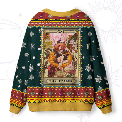 Purplehecate The Reader Tarot Ugly Cardigan Sweaters