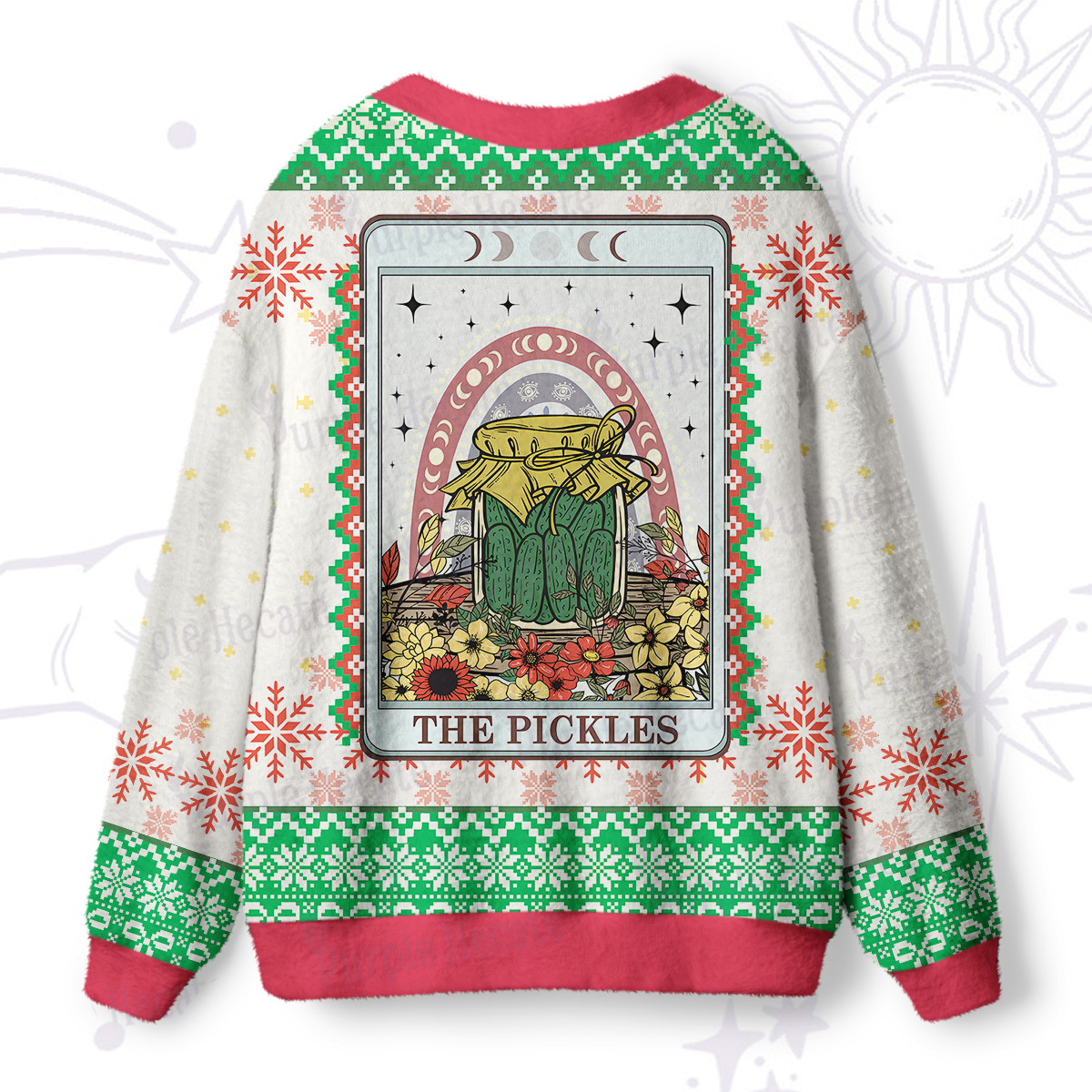 Purplehecate Funny Never Enough Pickles Ugly Cardigan Sweaters
